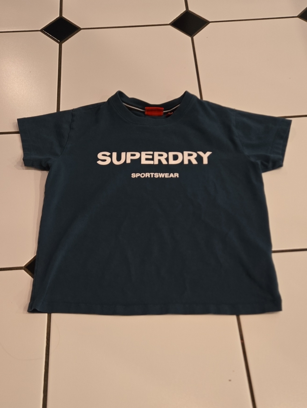 Superdry London Dark Green Crop Tshirt